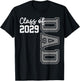 Senior Dad 29 Class Of 2029 Graduation Father T-Shirt - T-Shirt | Black