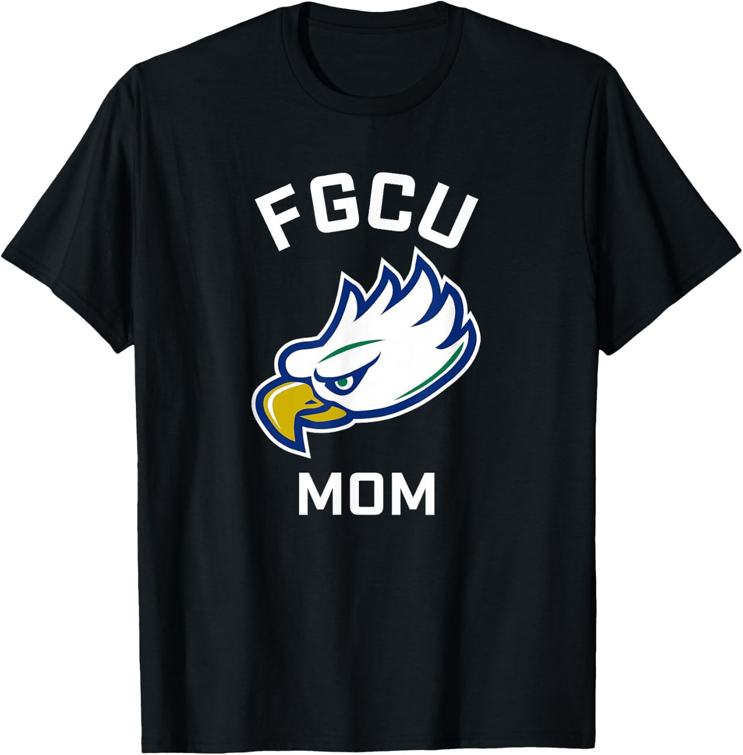 Florida Gulf Coast University FGCU Eagles Arched Mom T-Shirt - T-Shirt | Black