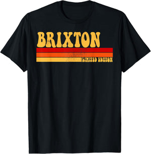 BRIXTON Name Personalized Idea Men Retro Vintage BRIXTON T-Shirt - T-Shirt | Black