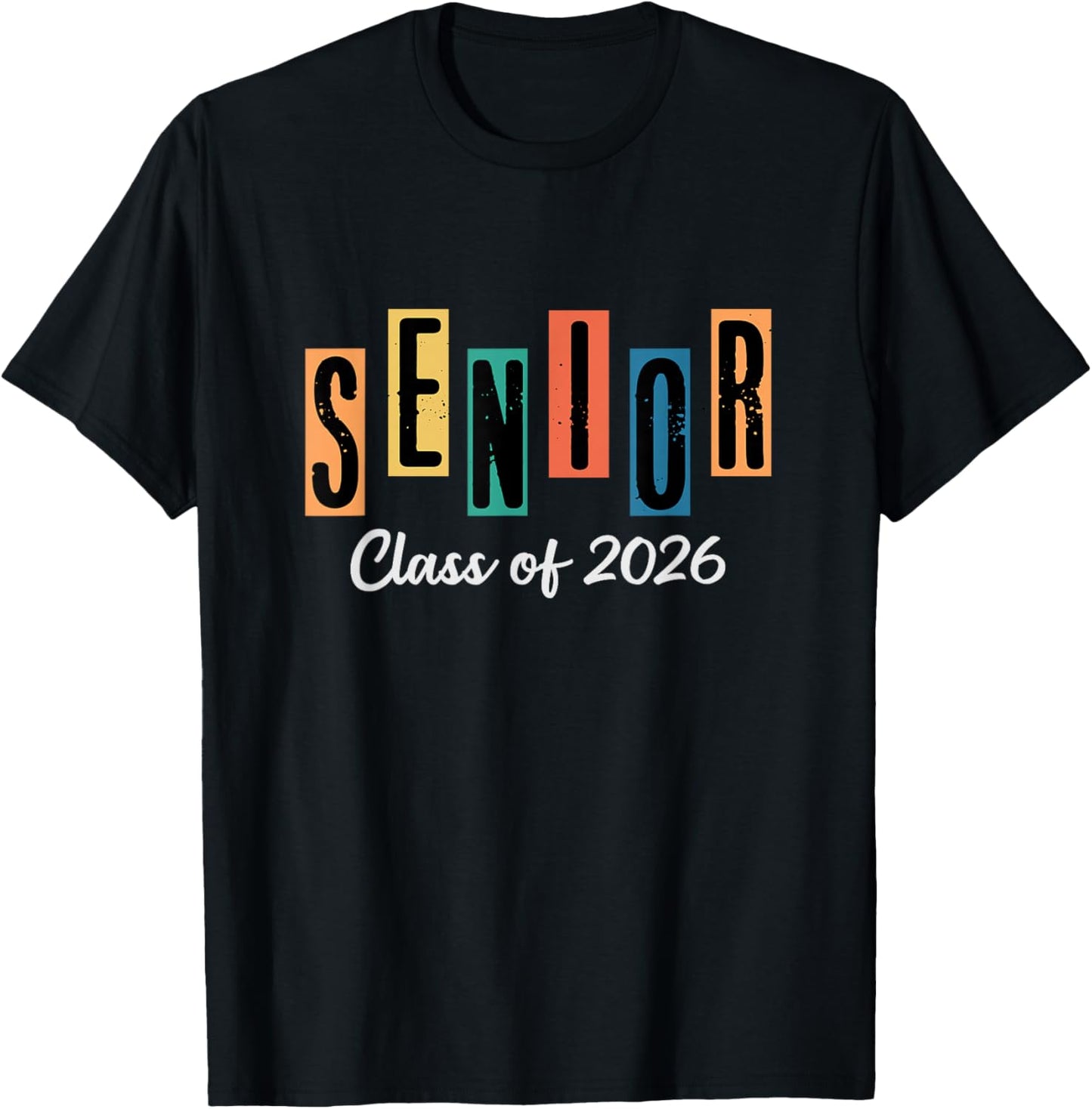 Senior Class of 2026 Women Men Graduation Class of 2026 T-Shirt - T-Shirt | Black