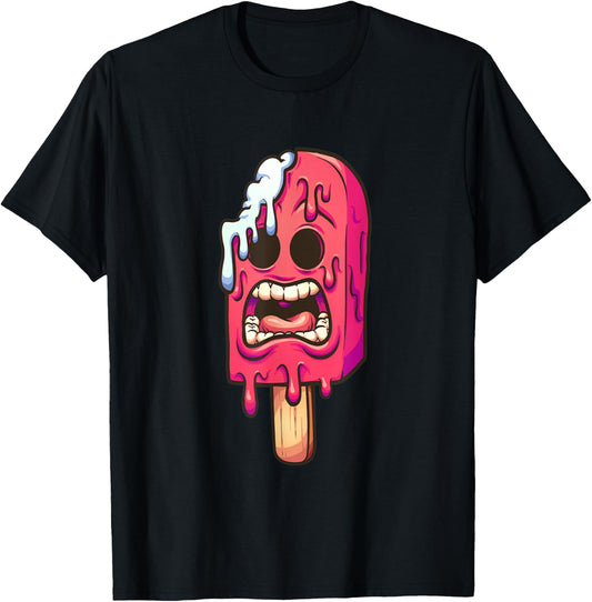 Melting zombie ice popsicle Halloween costume Gifts T-Shirt - T-Shirt | Black