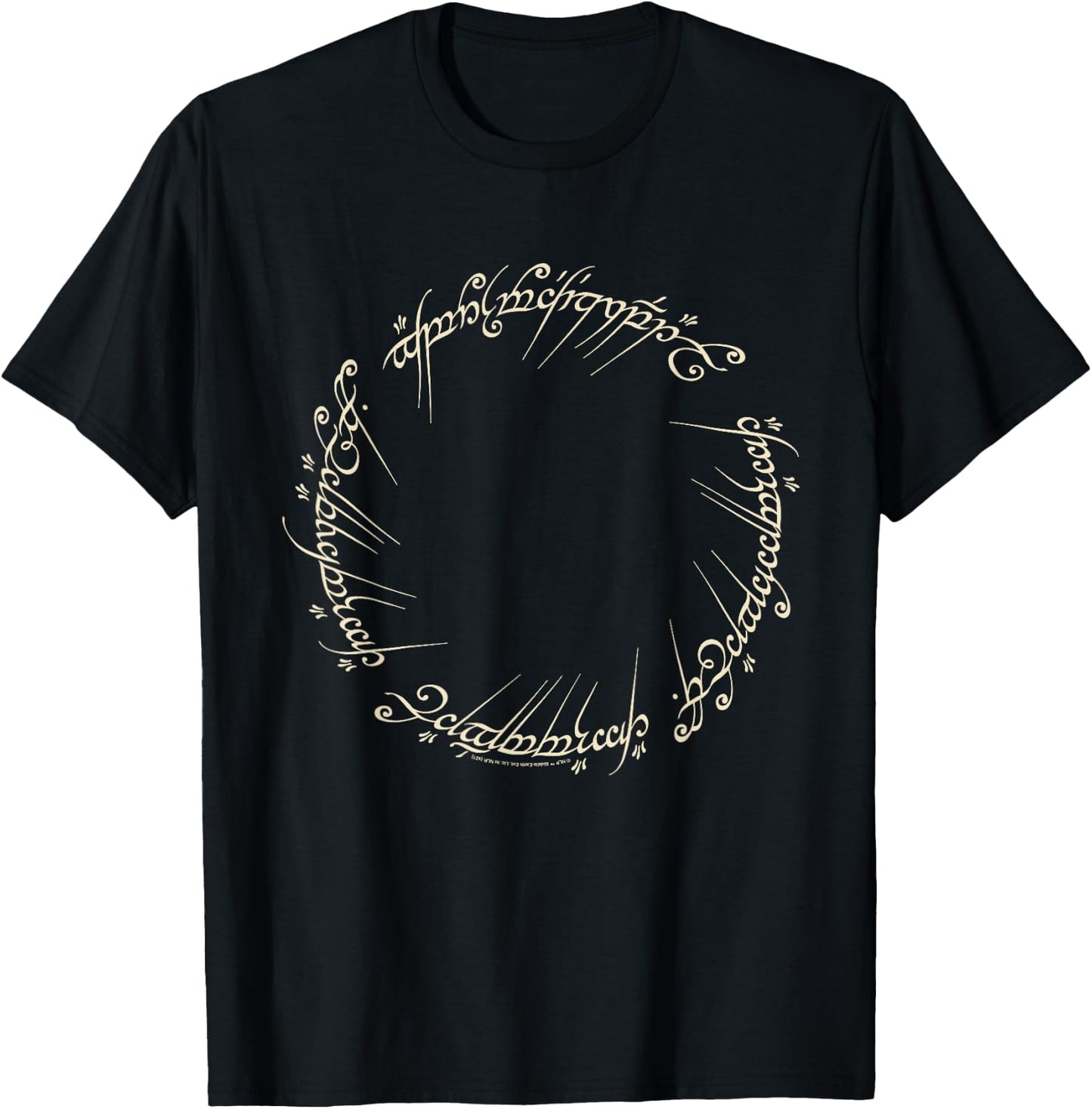 The Lord of The Rings One Ring to Rule Them All T-Shirt - T-Shirt | Black
