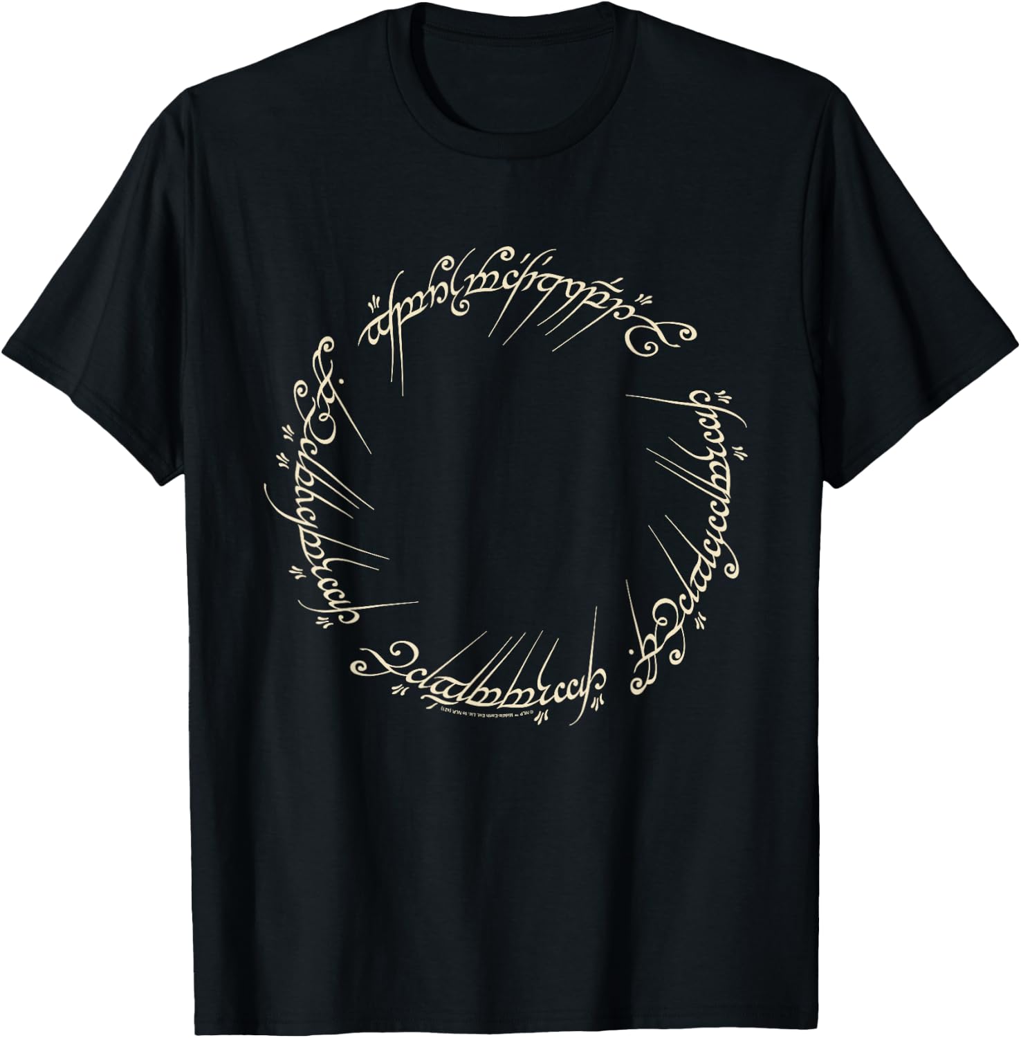 The Lord of The Rings One Ring to Rule Them All T-Shirt - T-Shirt | Black