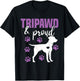 Tripawd and Proud, Left Back Leg Amputee, Tripaw Dogs T-Shirt - T-Shirt | Black