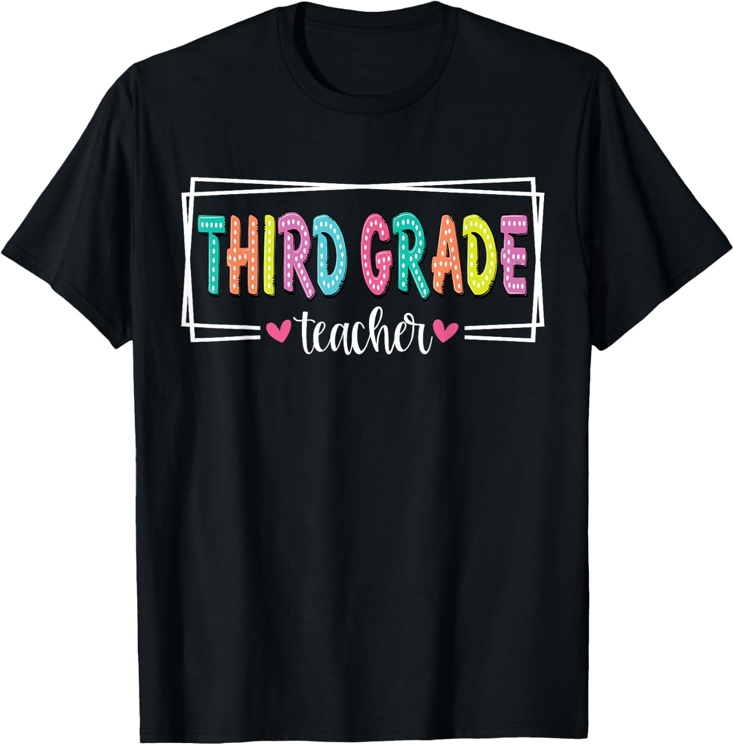 Third Grade Teacher Back To School 3rd Grade Teacher Men Women T-Shirt - T-Shirt | Black