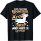 Fighting Endometrial Cancer Quote Farting Unicorn Awareness T-Shirt - T-Shirt | Black
