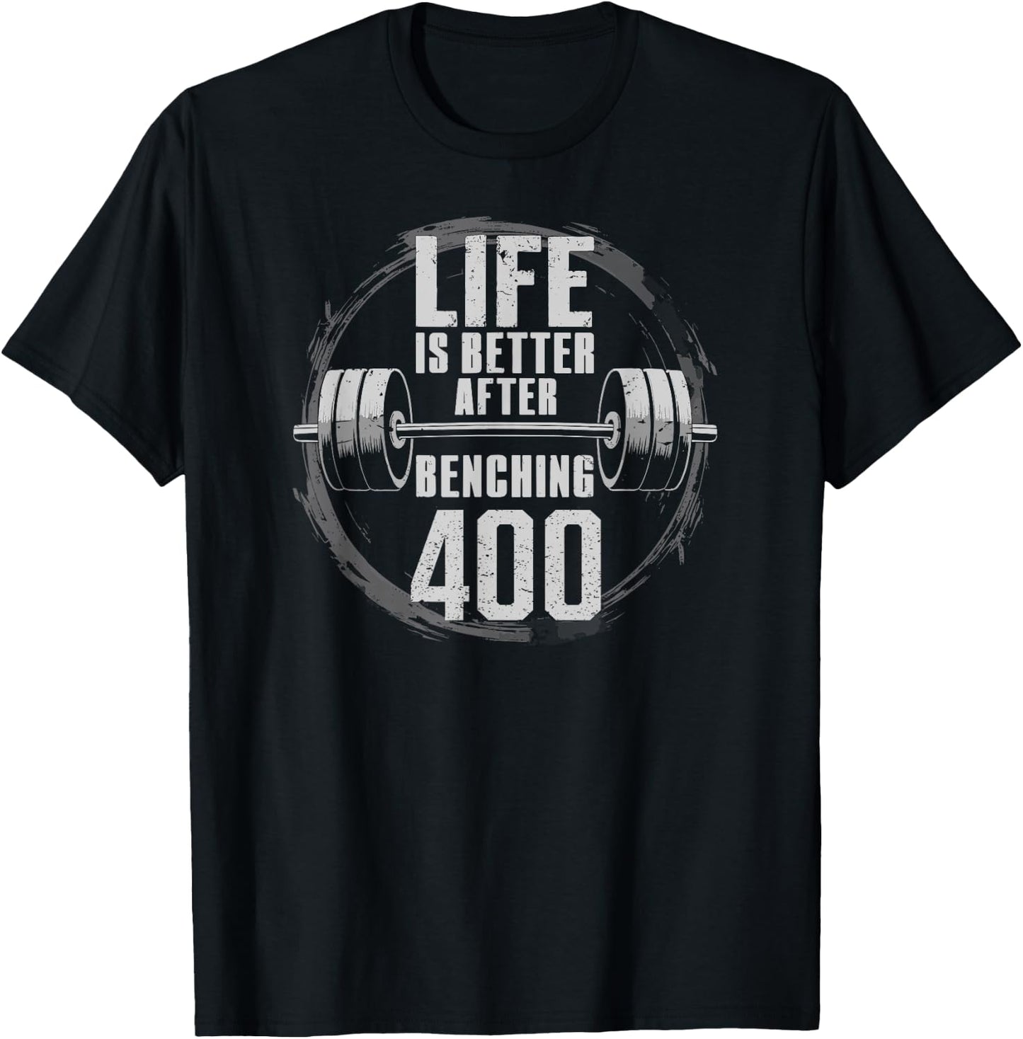 Funny 400 Pound Bench Press Gym - Better After Benching 400 T-Shirt - T-Shirt | Black