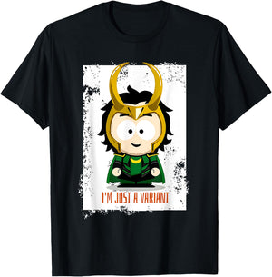 Cute Loki Variant Meme - I'm Just a Variant Chibi Character T-Shirt - T-Shirt | Black