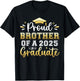 Proud Brother of a 2025 Graduate Senior Graduation Men Boys T-Shirt - T-Shirt | Black