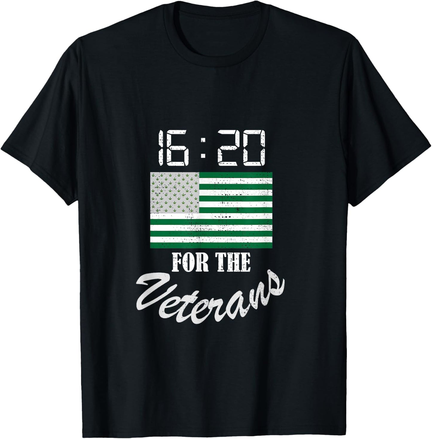 Funny Veterans Weed Smoker Marijuana Gift T-Shirt - T-Shirt | Black