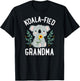 Koalafied Grandma Koala Bear Sunflower Floral Mothers Day T-Shirt - T-Shirt | Black
