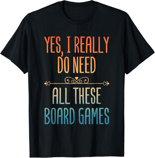 Retro Board Game Design Women Geek Board Game Player T-Shirt - T-Shirt | Black