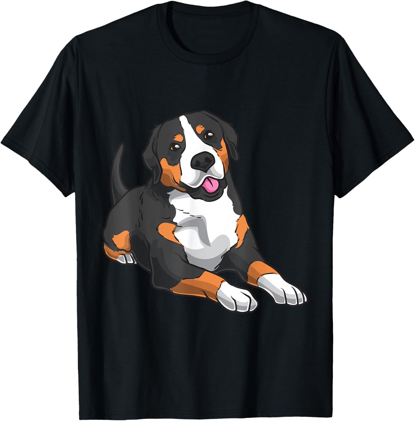 Greater Swiss Mountain Dog T-Shirt - T-Shirt | Black