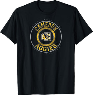 Cameron Aggies Vintage Showtime Black Officially Licensed T-Shirt - T-Shirt | Black