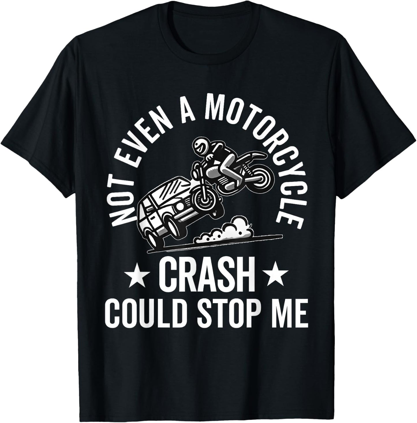 Motorcycle Accident Survivor Bike Crash Injury Recovery T-Shirt - T-Shirt | Black