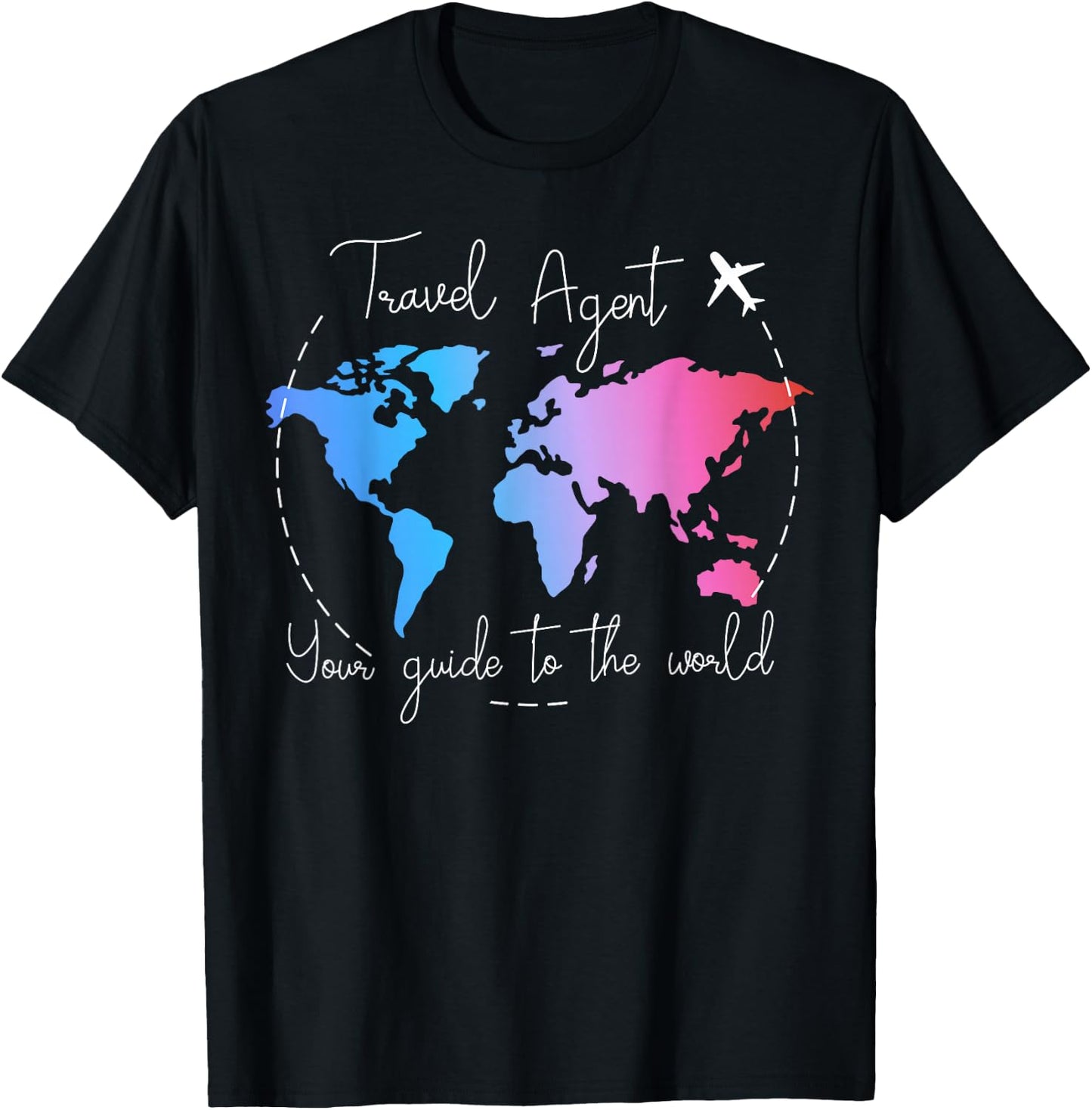 Your Guide To The World - Travel Agent T-Shirt - T-Shirt | Black