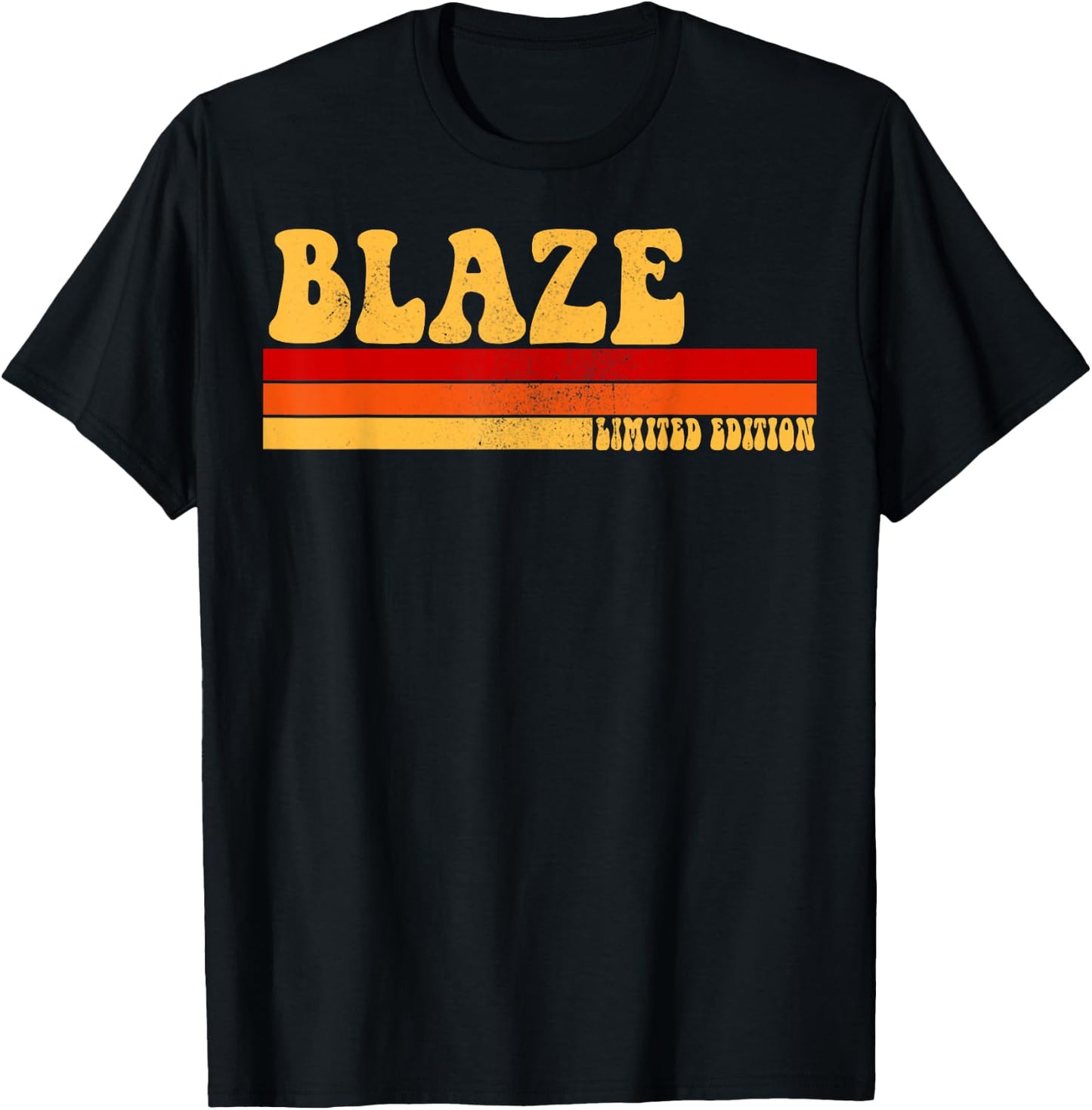BLAZE Name Personalized Idea Men Retro Vintage BLAZE T-Shirt - T-Shirt | Black