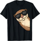 Funny Otter Lover Gifts Women Kid Teen T-Shirt - T-Shirt | Black