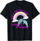 Girl Who Loves Rainbows & Dolphins T-Shirt - T-Shirt | Black