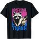 Bisexual Trash Panda Bi Flag Raccoon Lover LGBT Pride Month T-Shirt - T-Shirt | Black
