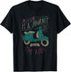Life Is A Journey Enjoy The Ride Moped Vintage Retro Scooter T-Shirt - T-Shirt | Black