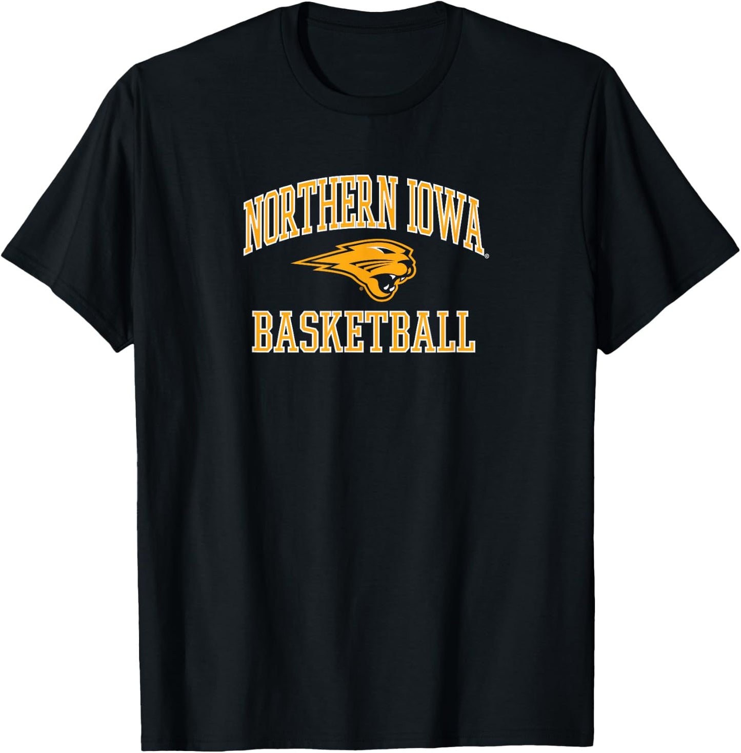Northern Iowa Panthers Basketball Screen Purple T-Shirt - T-Shirt | Black