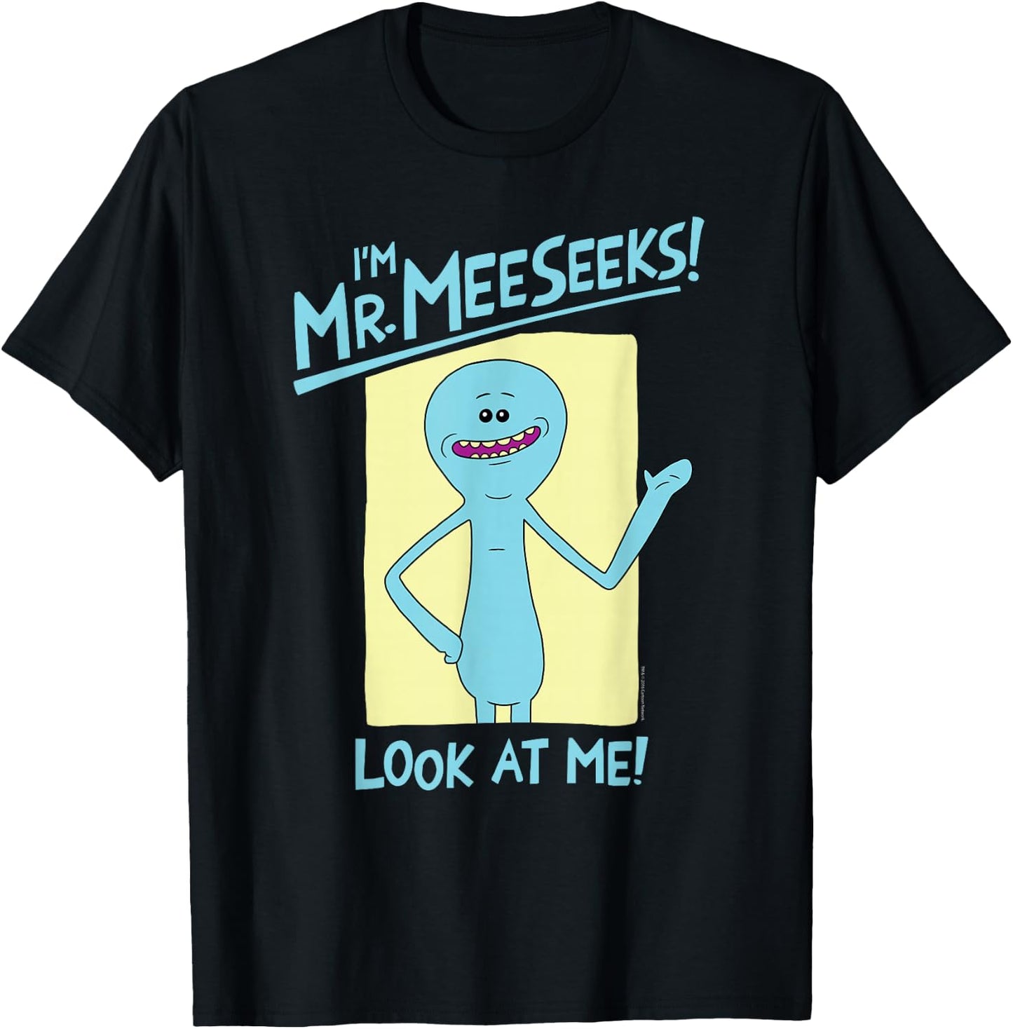 Ripple Junction Rick and Morty I'm Mr. Meeseeks! - Women's Black Cartoon - Small - Classic Fit - Short Sleeve - - All Seasons - 1 Count T-Shirt - T-Shirt | Black