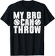 My Bro Can Throw Pitcher Baseball Player Boys T-Shirt - T-Shirt | Black