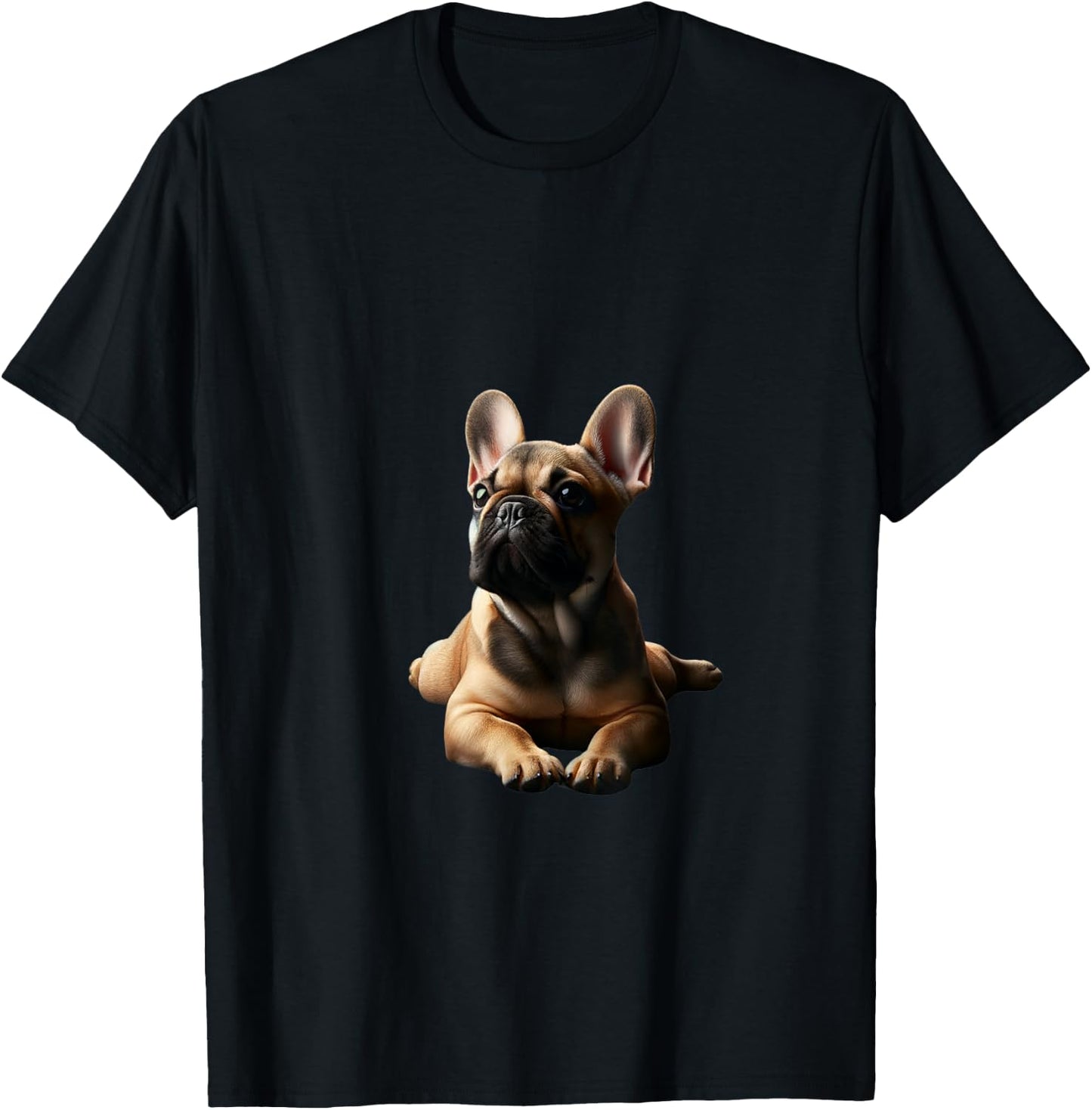 Fawn French Bulldog Shirt Frenchie Mom Dad Dog Puppy Pet T-Shirt - T-Shirt | Black