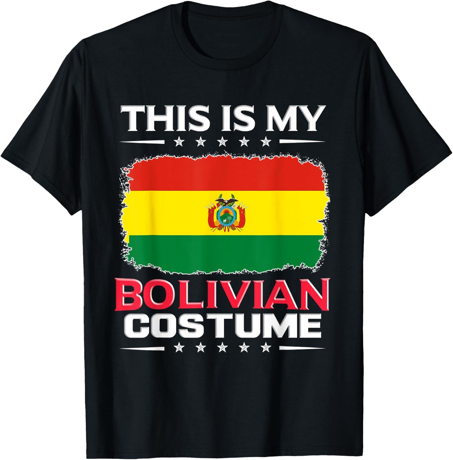 This Is My Bolivian Costume Bolivia T-Shirt - T-Shirt | Black