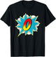 Letter O Superhero Name Comic Letter Retro Costume T-Shirt - T-Shirt | Black