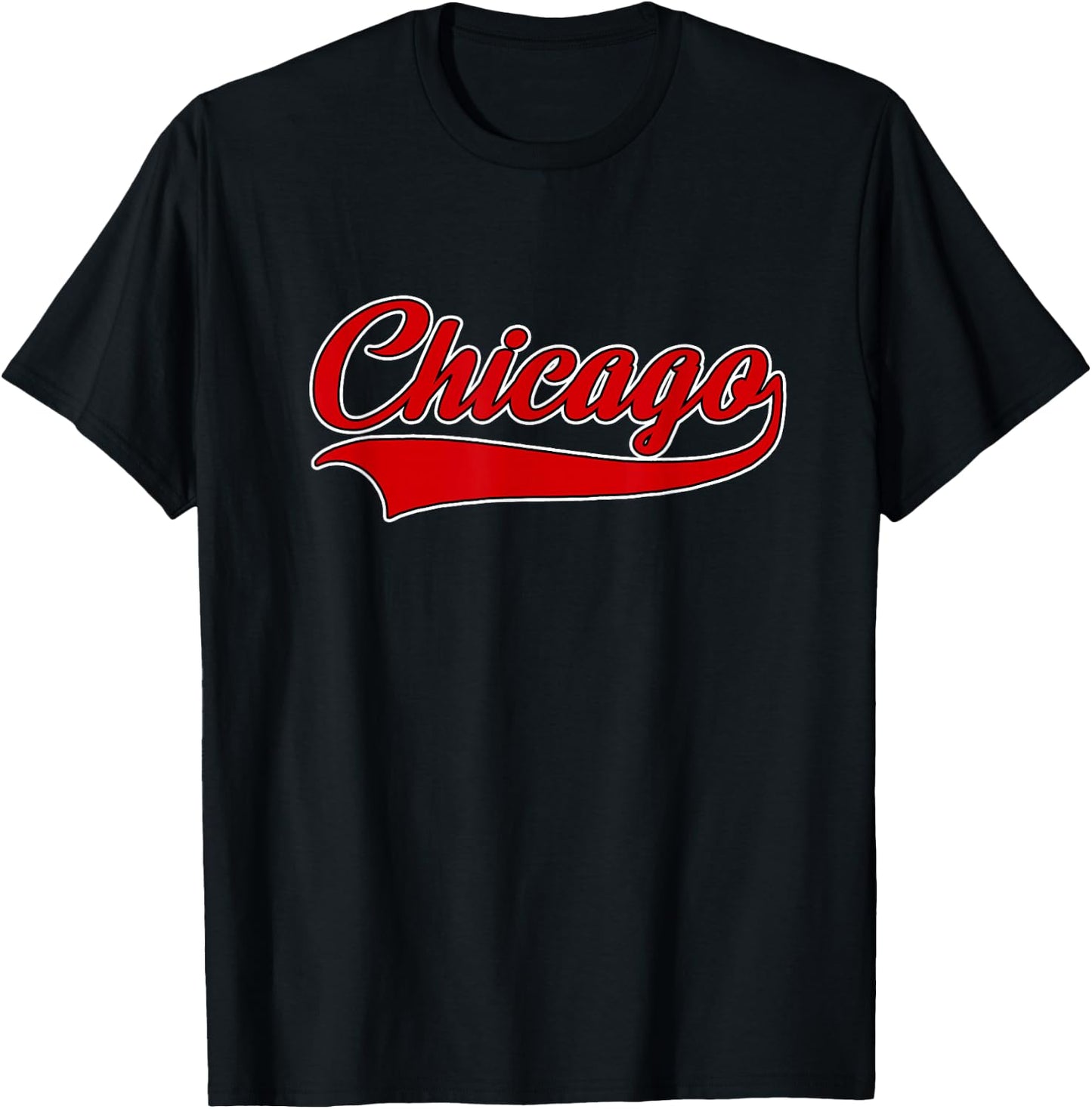 Chicago Hometown Pride - IL - Throwback Design - Classic T-Shirt - T-Shirt | Black