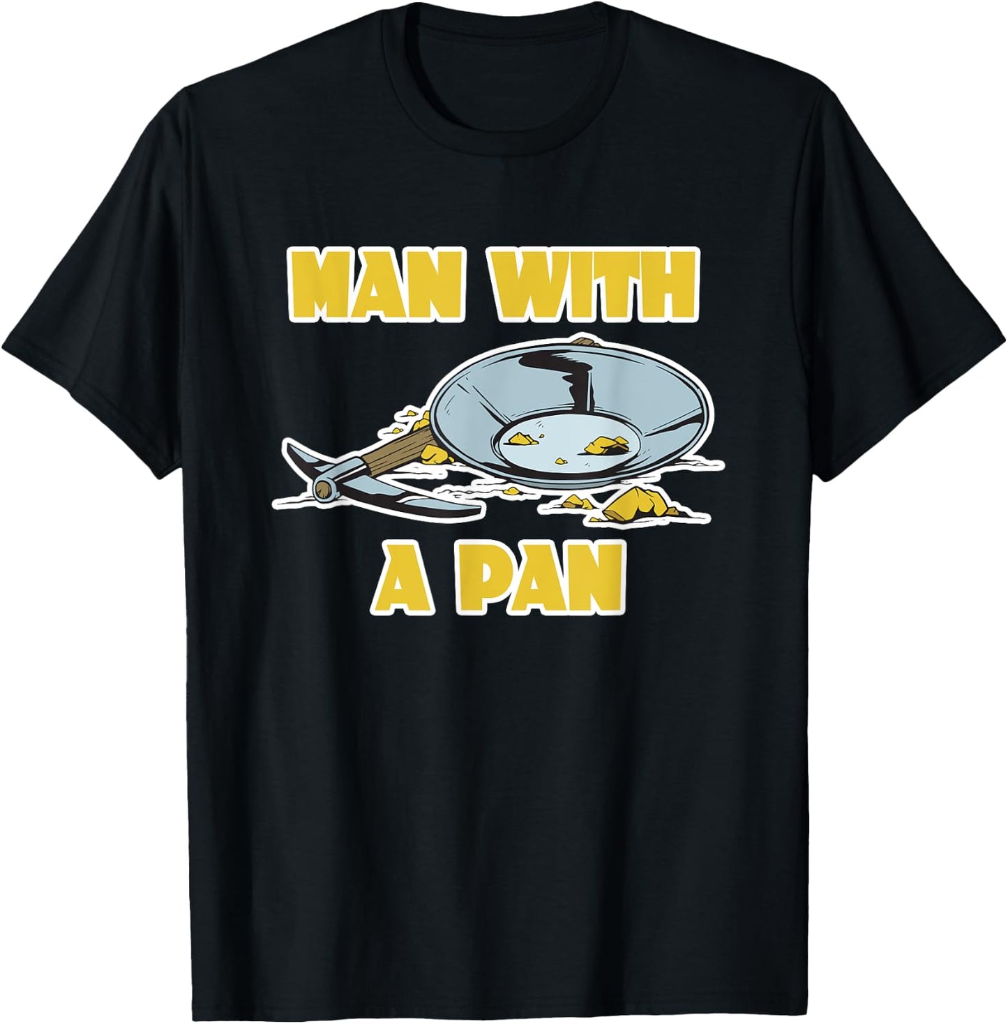 Man with a Pan T-Shirt - T-Shirt | Black