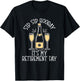 Sip Sip Hooray It's My Retirement Day Funny Last Day Retired T-Shirt - T-Shirt | Black