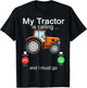 My Tractor Is Calling and I Must Go Tractor lovers Gifts T-Shirt - T-Shirt | Black