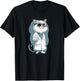 Cool Lab Cat for scientific method and Science Lovers T-Shirt - T-Shirt | Black