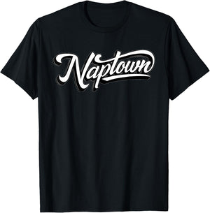 SoIndy's "Naptown" Script Font Indianapolis T-Shirt - T-Shirt | Black