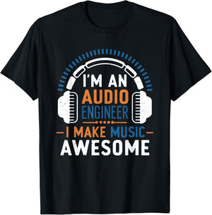 Audio Engineer Sound Engineer Audio Technician Sound Guy T-Shirt - T-Shirt | Black