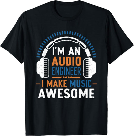 Audio Engineer Sound Engineer Audio Technician Sound Guy T-Shirt - T-Shirt | Black