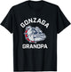 Gonzaga University Bulldogs Arched Grandpa T-Shirt - T-Shirt | Black