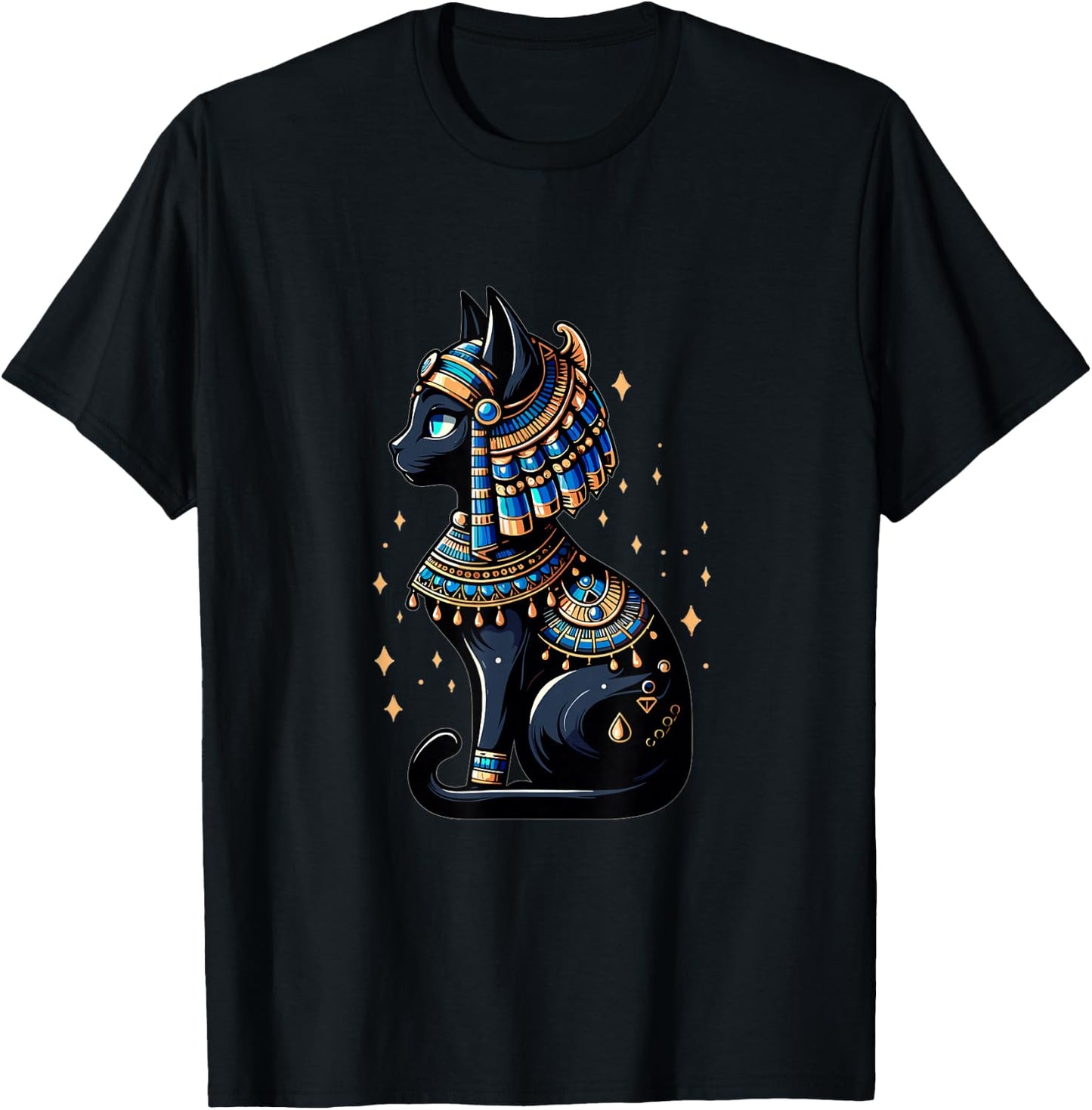 Mythology Egyptian God Bastet T-Shirt - T-Shirt | Black