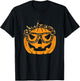 Pumpkin Leopard Bandana Cute Halloween Women Girls Ladies T-Shirt - T-Shirt | Black