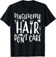 Mermaid Dinglehopper Hair Don't Care Women Girls T-Shirt - T-Shirt | Black