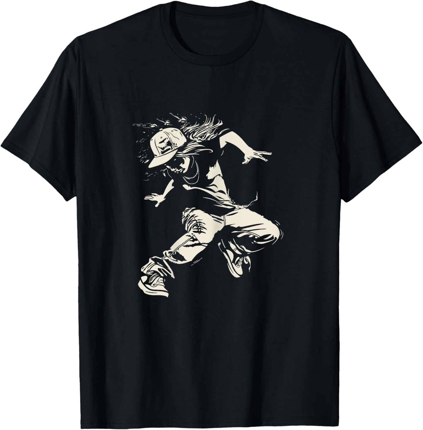 B-Girl Sketch B-Boy Hiphop Culture T-Shirt - T-Shirt | Black