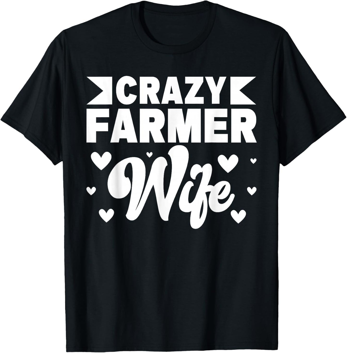 Crazy Farmer Wife Farming Farm Boy T-Shirt - T-Shirt | Black