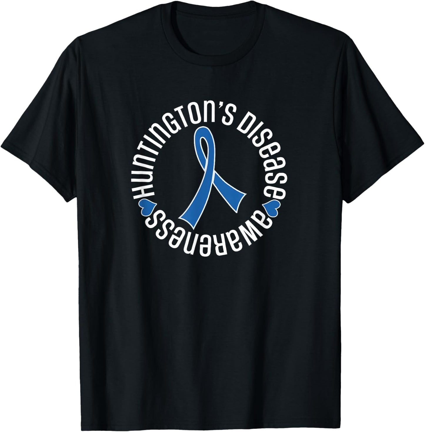 Huntington's Disease Awareness Ribbon Walk T-Shirt - T-Shirt | Black