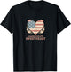 Americas Sweetheart Patriotic Heart Cute Retro Design T-Shirt - T-Shirt | Black