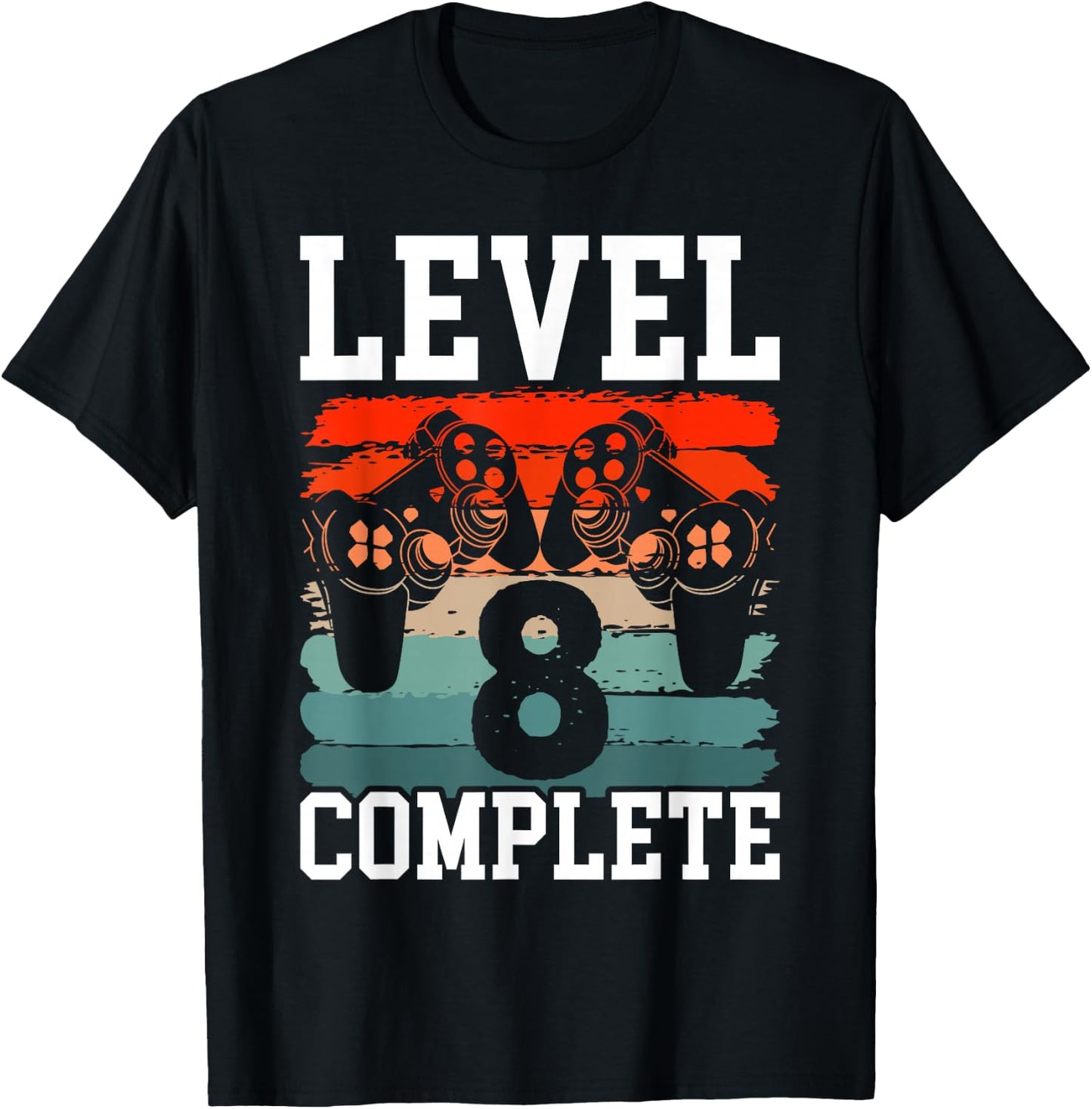 8 Years Marriage Anniversary 8 Year Married Level 8 Complete T-Shirt - T-Shirt | Black
