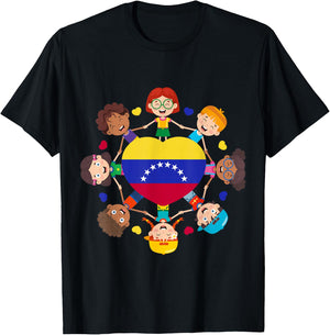 Venezuela Hispanic Heritage Toddler Venezuelan Boys Girl Kid T-Shirt - T-Shirt | Black