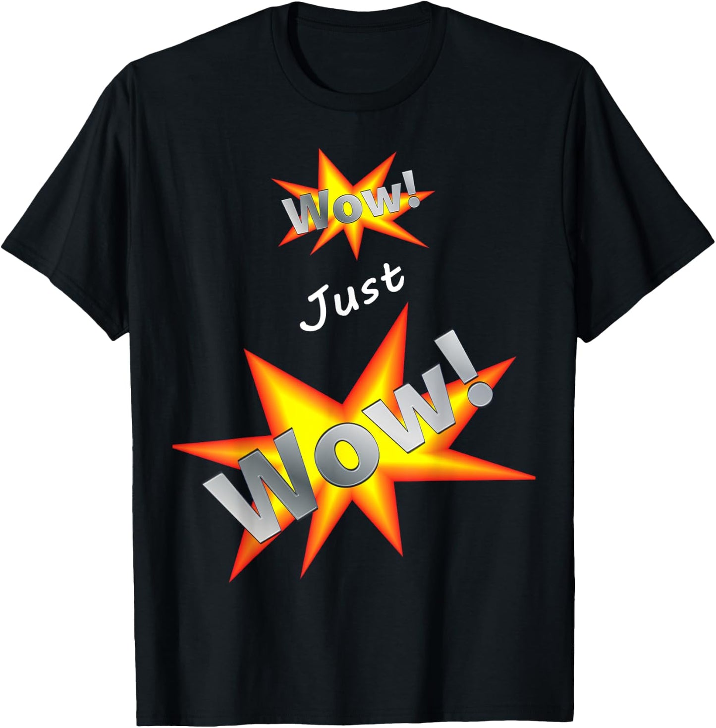 Wow just wow show your appreciation and surprise pop art T-Shirt - T-Shirt | Black